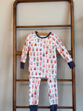 Load image into Gallery viewer, Christmas Reindeer Organic Cotton 2 piece Pajama Set