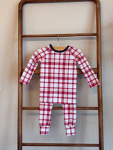 Load image into Gallery viewer, Christmas Organic Cotton Two-Piece Pajama Set - Red Plaid