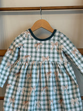 Load image into Gallery viewer, Handmade Vintage Bow Adeline Twirl Dress