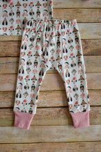 Load image into Gallery viewer, Pink Christmas Dogs Organic Cotton PJ set