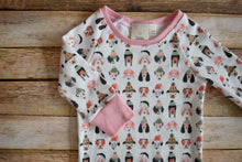 Load image into Gallery viewer, Pink Christmas Dogs Organic Cotton PJ set
