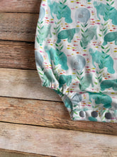 Load image into Gallery viewer, Happy Manatee Organic Cotton Ruffle Bubble Romper - Make to Order
