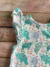 Load image into Gallery viewer, Happy Manatee Organic Cotton Ruffle Bubble Romper - Make to Order