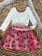 Load image into Gallery viewer, Strawberry Boho Tulle Girls Tutu Skirt