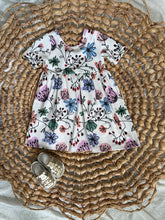 Load image into Gallery viewer, Abstract Floral Organic Cotton Adeline Twirl Dress for Girls