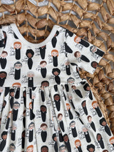 Load image into Gallery viewer, Women of the Supreme Court Organic Cotton Adeline Twirl Dress for Girls