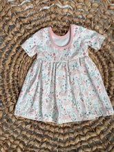 Load image into Gallery viewer, Unicorn Organic Cotton Twirl Dress for Girls