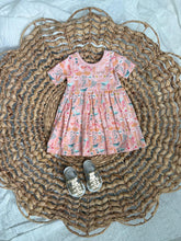 Load image into Gallery viewer, Mermaid Dreams Cotton Adeline Twirl Dress for Girls