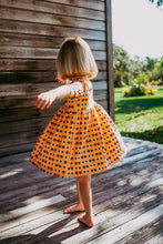 Load image into Gallery viewer, Sunny Cotton Knit Twirl Dress for Girls - Handmade, Ballet-Style