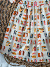 Load image into Gallery viewer, Bohemian Sunbathers Cotton Knit Twirl Dress for Girls - Handmade, Playful & Twirly