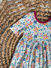 Load image into Gallery viewer, Daisy Cotton Knit Ballet Twirl Dress for Girls - Handmade and Playful