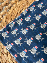 Load image into Gallery viewer, Patriotic Sharks Basic Tee