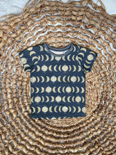 Load image into Gallery viewer, Handmade Kids Moon & Cactus T-Shirt - Organic Cotton, Gray Gender-Neutral Tee