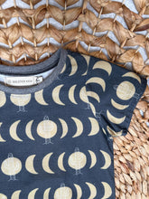 Load image into Gallery viewer, Handmade Kids Moon & Cactus T-Shirt - Organic Cotton, Gray Gender-Neutral Tee