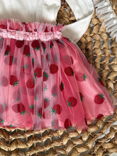 Load image into Gallery viewer, Strawberry Boho Tulle Girls Tutu Skirt