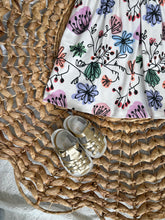 Load image into Gallery viewer, Abstract Floral Organic Cotton Adeline Twirl Dress for Girls