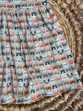 Load image into Gallery viewer, Smarty Cat Organic Cotton Adeline Twirl Dress