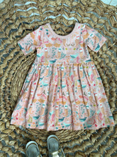 Load image into Gallery viewer, Mermaid Dreams Cotton Adeline Twirl Dress for Girls