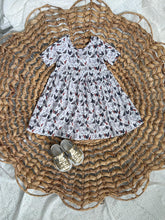 Load image into Gallery viewer, Hen House Bamboo Adeline Twirl Dress for Girls