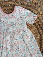 Load image into Gallery viewer, Unicorn Organic Cotton Twirl Dress for Girls