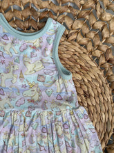 Load image into Gallery viewer, Pastel Magical Unicorns Twirl Bamboo Adeline Dress - Reversible