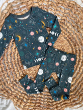 Load image into Gallery viewer, Solstice Solar Space and Constellations Organic Cotton Two-Piece Pajama Set for Kids