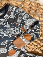 Load image into Gallery viewer, Full Moon Dreaming Organic Cotton Knit Pajama Set for Kids- Handmade