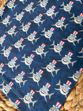 Load image into Gallery viewer, Patriotic Sharks Basic Tee