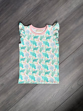 Load image into Gallery viewer, Happy Manatee Organic Cotton Ruffle Flutter Tank - Make to Order
