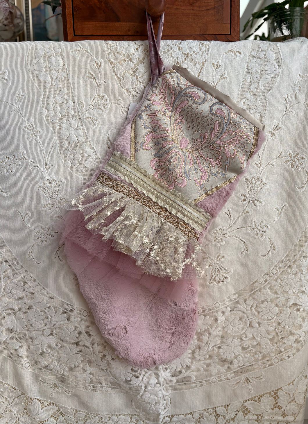 Heirloom OOAK Christmas Stocking: Lady Whistledown