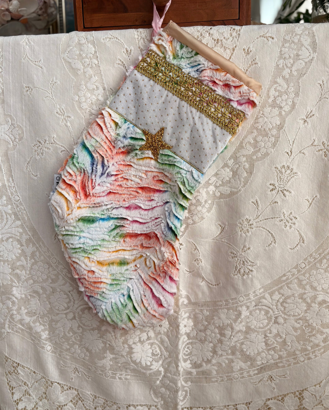 Heirloom OOAK Christmas Stocking: The North Star