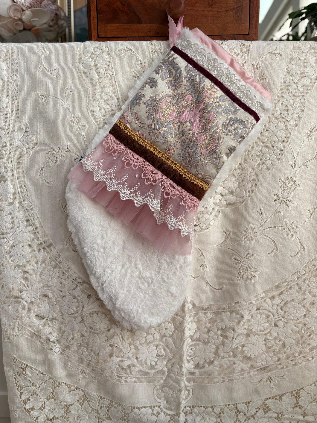 Heirloom OOAK Christmas Stocking: Bridgerton