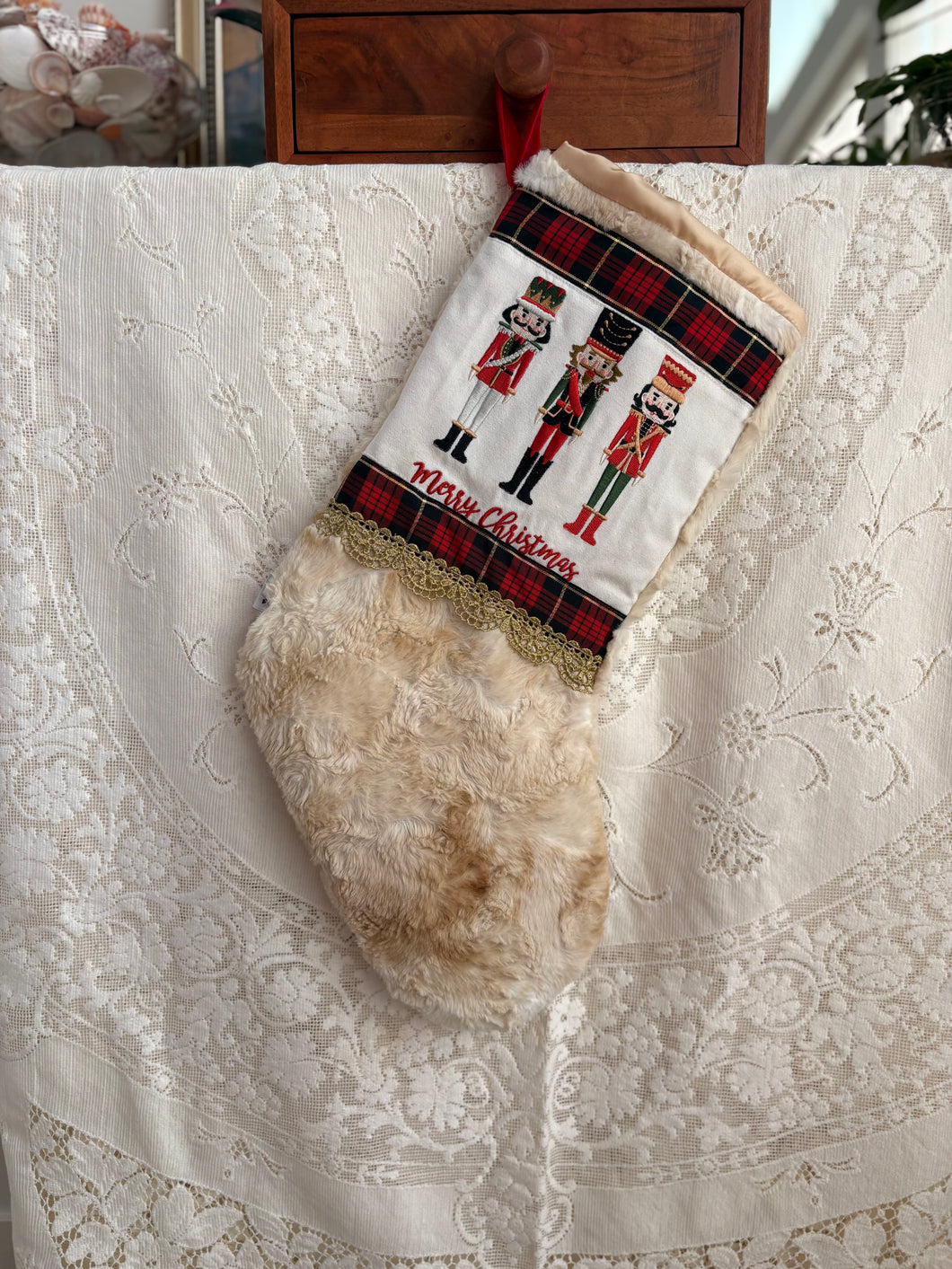 Heirloom OOAK Christmas Stocking: Nutcracker March