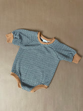 Load image into Gallery viewer, Sweater Romper in Grey Stripe

