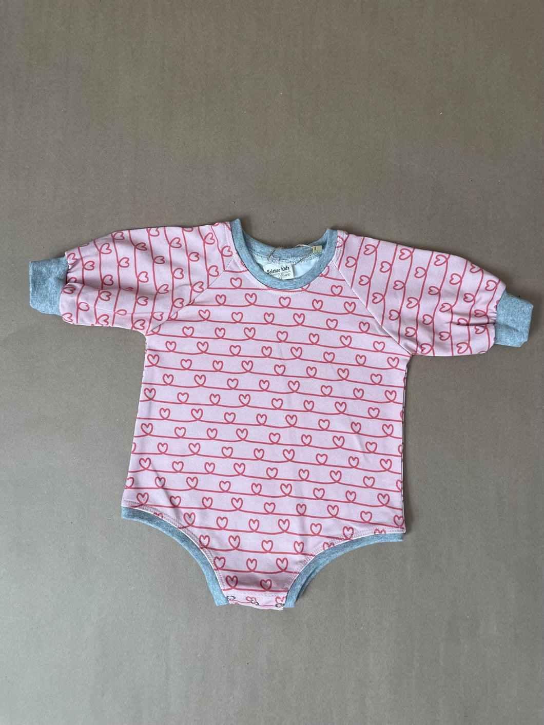 Sweater Romper in Hearts