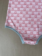 Load image into Gallery viewer, Sweater Romper in Hearts
