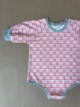 Load image into Gallery viewer, Sweater Romper in Hearts
