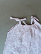 Load image into Gallery viewer, Soft Pink Muslin Josephine Romper
