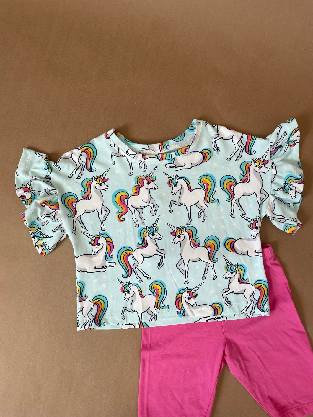 Unicorn Flutter Sleeve Top