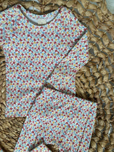 Load image into Gallery viewer, Ditsy Floral Cotton Knit Pajama Set for Kids- Handmade
