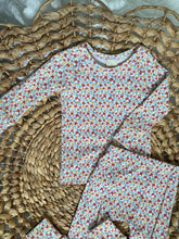 Load image into Gallery viewer, Ditsy Floral Cotton Knit Pajama Set for Kids- Handmade
