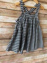Load image into Gallery viewer, Black and White Plaid Check Pinafore Dress
